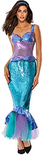 spirit halloween mermaid dress Amazon.com: Spirit Halloween Adult Ariel Dress Costume