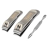 Vizmy Nail Clippers Set Fingernail and Toenail Clipper Cutter Set
