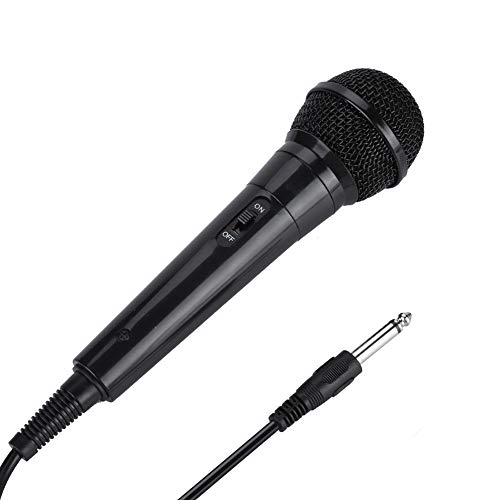 Annadue Dynamic Karaoke Microphone,Handheld Wired Mic,Portable Omnidirectional Vocal Microphone for Karaoke Singing, Speech, Wedding and Outdoor Activity(black)