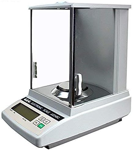 Matepom Precision Milligramme Laboratory Lab Digital Analytical Balance,Glass Graft Shield, Calibration Weight Included,Precious Measuring 320g/0.001g