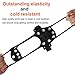 Blisstime Ice Cleats Crampons 11 Spikes Ice Snow Grips Anti-Slip Snow Traction Cleats Over Shoes Boots for Hiking, Mountaineering, Walking, Jogging