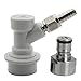 Ball Lock Keg Coupler Adapter - Stainless Steel Ball Lock Quick Disconnect Conversion Kit for Home Brewing