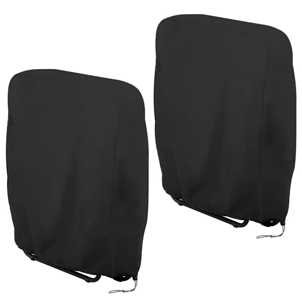 2PCS Garden Chair Covers Waterproof, Zero Gravity Folding Chair Covers Patio Reclining Chair Cover, Waterproof, Anti-UV, Hydrophobic Oxford Fabric, Outdoor Patio Sun Lounger Cover With Storage Bag