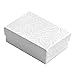 100 Cotton Boxes White Pendant Chain Jewelry Displays 3.25
