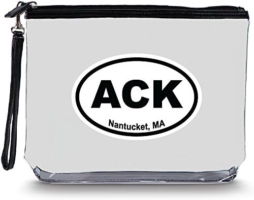 Clear Travel Bag with Heavy Duty Transparent Plastic Pouch, Zipper & Carry Strap - Water Resistant Great for Day Trips, Beach, Pool, Sporting Events. Stands for Easy Loading – Nantucket Imprint MBACK
