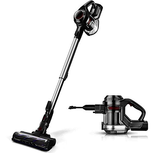 MOOSOO Cordless Vacuum, 4 in 1 Powerful Suction Stick Vacuum Cleaner 1