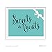 Andaz Press Bride & Co. Collection, Sweets and Treats Candy Dessert Buffet Party Sign, 8.5x11-inch, 1-pack, For Bridal Shower, Engagement, Wedding Event Decorations