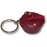 Tupperware (1 Keychain Microwave Pressure Cooker Mini Pill Case Gadget Burgundy Red