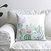 YINFUNG Cactus Pillow Covers Succulent Cacti Throw Pillow Cover 18x18 Tropical Plant Decorative Couch Pillow Cases Sofa Colorful Flower Square Cushion Cover Girls Bday Gifts 1 Piece