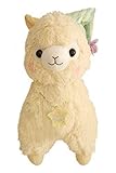 Alpacasso 17'' Yellow Good Night Plush Alpaca, 100% Plush Stuffed Animals Toys, Best Gifts for Kids.(Nightcap)