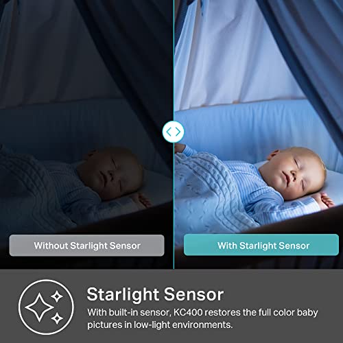 Kasa Smart 2K QHD Indoor Security Camera, Starlight Sensor, Person/Baby