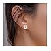 925Silver needle Studs Earrings Brilliant Cut Simulated Diamond Cubic Zirconia Rose flower Stud Earrings for Sensitive Ears priercing，2020