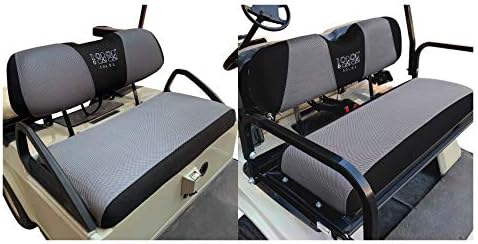 10L0L Golf Cart Front and Rear Seat Cover Set for Club Car DS Precedent & Yamaha 4 Passenger Models,Stylish Quality Bench Seat Covers Kit Breathable Washable Polyester Mesh Cloth Gray Black Beige Red 10L0L Golf Cart Front and Rear Seat Cover Set for Club Car DS Precedent & Yamaha 4 Passenger Models,Stylish Quality Bench Seat Covers Kit Breathable Washable Polyester Mesh Cloth Gray Black Beige Red