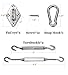 Sun Shade Sail Hardware Kit, Heavy Duty Stainless Steel for Triangle Shade Sails Installation,6inch