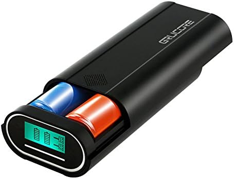18650 Charger Battery Charging Case DIY Power bank, Super Slim 3A USB 2 Ports LCD Indicator External Battery Pack Portable Charger for iPhone, iPad, Samsung Galaxy Nexus