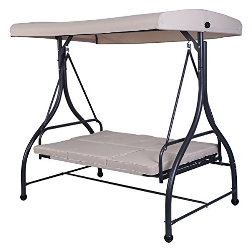 Beige-Converting-Bed-Swing-Hammock-Chair-Patio-3-Person-Seat-With-Canopy-Outdoor-Furniture