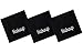 Home Bargains Plus Luxury 100% Cotton Makeup Removal and Cleansing Embroidered Wash Cloths, Set of 3 Make-Up Wash Cloths, Black with White Embroidery
