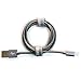 Apple MFi Certified - Lightning to USB Braided Cable with Aluminum Housing Color: Grey