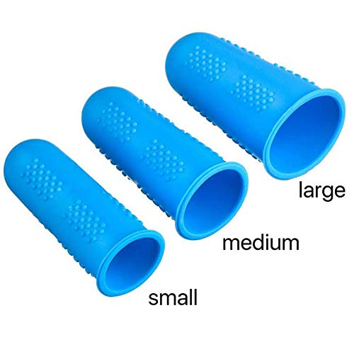 image for Auswaur 12 Pieces Silicone Finger Protectors Covers Caps for Hot Glue 
