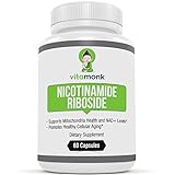 Nicotinamide Riboside - High Content 125 mg NAD+ Booster by VitaMonk - Patented Niagen Nicotinamide Riboside With High Dose To Support Enhanced Energy And Mitochondrial Function