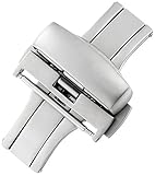 Hadley-Roma 22-mm Stainless Steel Push Button Deployant Clasp