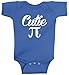 Threadrock Unisex Baby Cutie Pi (Symbol) Infant Bodysuit 6M Royal Blue