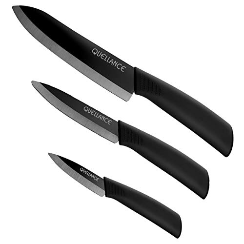 Ceramic Knife Set, Kitchen Knife with Sheath Covers, Very Sharp Kitchen