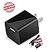 Phone Charger Camera Full 1080P Motion Detection Activated Camera Mini USB Wall Charger Adapter Camera Security Camera Nanny Camera with Internal 32GB SD Card Black[UPGRADED VERSION]