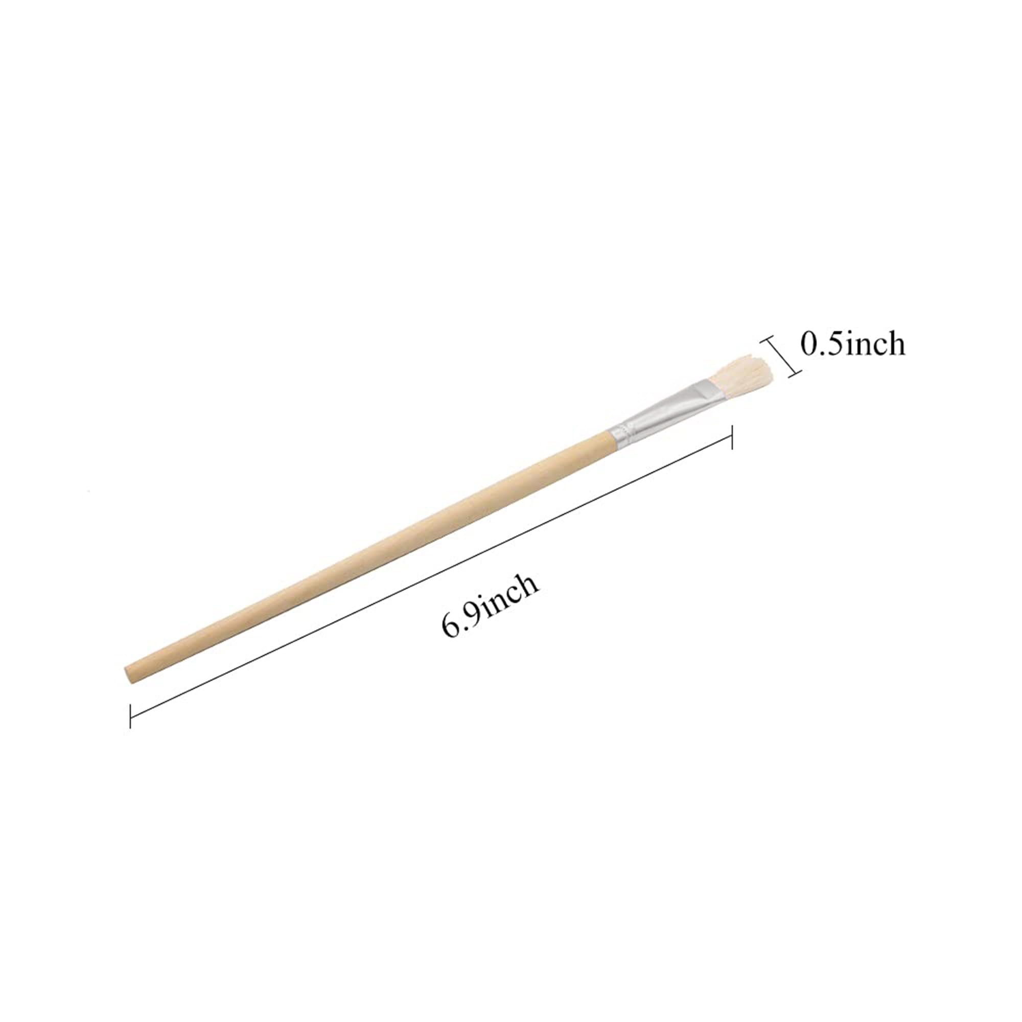 Gilding Brush - Goat Hair Paint Brush for Edible Gold Leaf, Flakes, Sheets (Type2 & Type7) - Leaf Sweeper