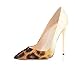 FSJ Women Elegant Gradient Leopard Printed Dress Shoes Pointed Toe Stiletto Pumps Size 4-15 US