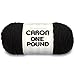 Caron One Pound Solids Yarn, 16oz, Gauge 4 Medium, 100% Acrylic - Black- For Crochet, Knitting & Crafting ( 1 Piece )