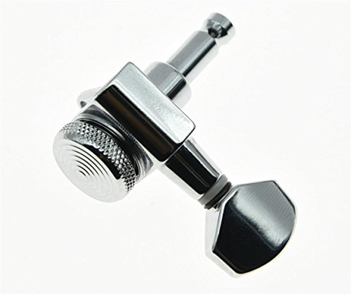 KAISH Chrome Locking Guitar Tuners 6 Inline Tuning Keys Machine Heads Korea Made