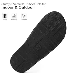 LongBay Men's Comfy Memory Foam Slide Slippers