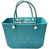bbga Oversized Beach Tote Bag, Extra Large Rubber Waterproof Sandproof Bag, Washable Durable Travel Tote for Pool