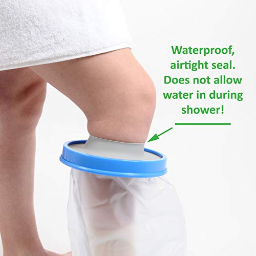 Water Proof Youth Leg Cast Cover for Shower by TKWC Inc - #5735 - Watertight Foot Protector - Youth Size - Thumbnail 2