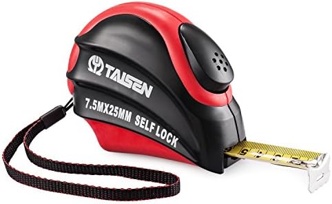Taisen Tape Measure with Thickening Tape ,25-Feet Auto Lock Automatic rebound Metric Steel Tape Rule