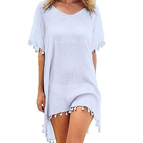 Damen Strandkleid - Bikini Cover Up Chiffon Beachwear Sommerkleid Strandponcho Damen Badeanzug Cover Up Tunika Damen…