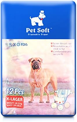 SENYEPETS Disposable Female Dog Diapers, Physiological Pants, absorb a large amount of urine and Prevent pet estrus (XL)