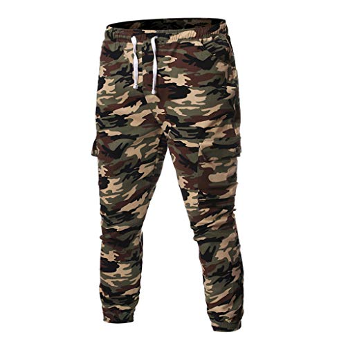 LISTHA Camo Cargo Pants Mens Skinny Stretch Denim Trouser Freyed Slim Fit Jeans