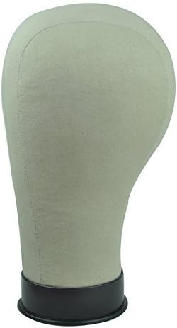 21"-24" Black Base Cork Canvas Block Head For Wig Making Drying Styling Coloring 23 Inch