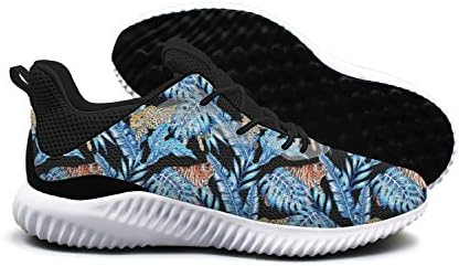 Plants Hawaii Summer Palm Leaves With Tiger Leisure Sports Running Shoes Womens Printing Unique Colorful