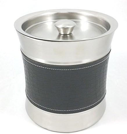 Hospitality Source Faux Croc. Leatherette Wrapped Stainless Steel Ice Bucket