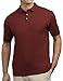 SCOTTeVEST Polo Shirt for Men - 3 Hidden Pockets - Breathable Moisture Wicking T-Shirt for Travel & More (Brick, Large)