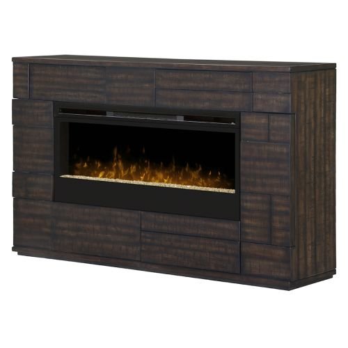 Dimplex Markus Glass Ember Bed Electric Fireplace Mantel in Boston