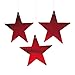Fun Express - 12" Red Cardboard Star Decoration (12pc) for Party - Party Decor - Wall Decor - Cutouts - Party - 12 Pieces primary
