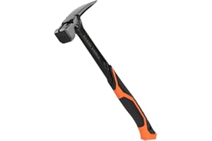 Klein Tools H80922SM Milled Face Framing Hammer with Straight Claw, 22-Ounce Forged Steel, Magnetic Nail Starter and Extra-La