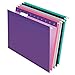 Pendaflex Reinforced Hanging File Folders, Letter Size, 1/5 Cut, Assorted Jewel-Tone Colors, 25/BX (4152 1/5 ASST2)