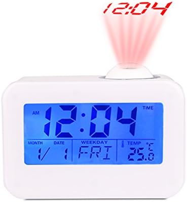 Morning Clock,Low Light Sensor Technology,Light On Backlight When Detect Low Light,Soft Light That Won't Disturb The Sleep,White