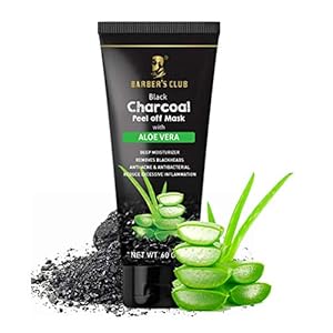 Barber’s Club Black Charcoal Peel Off Mask with Aloevera – 60 gms