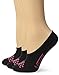 Vans Basic Canoodle Black/Neon Pink Womens No Show Socks Shoes